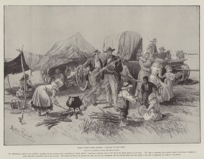 トレックのアウトスパン、マーケットから来るボーア 作： Melton Prior